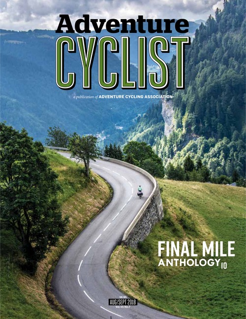 Adventure Cyclist Final Mile Anthology cover, August/September 2018